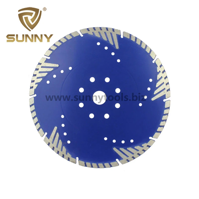 Sintered Turbo Granite Diamond Cutting Disc with Protective Teeth
