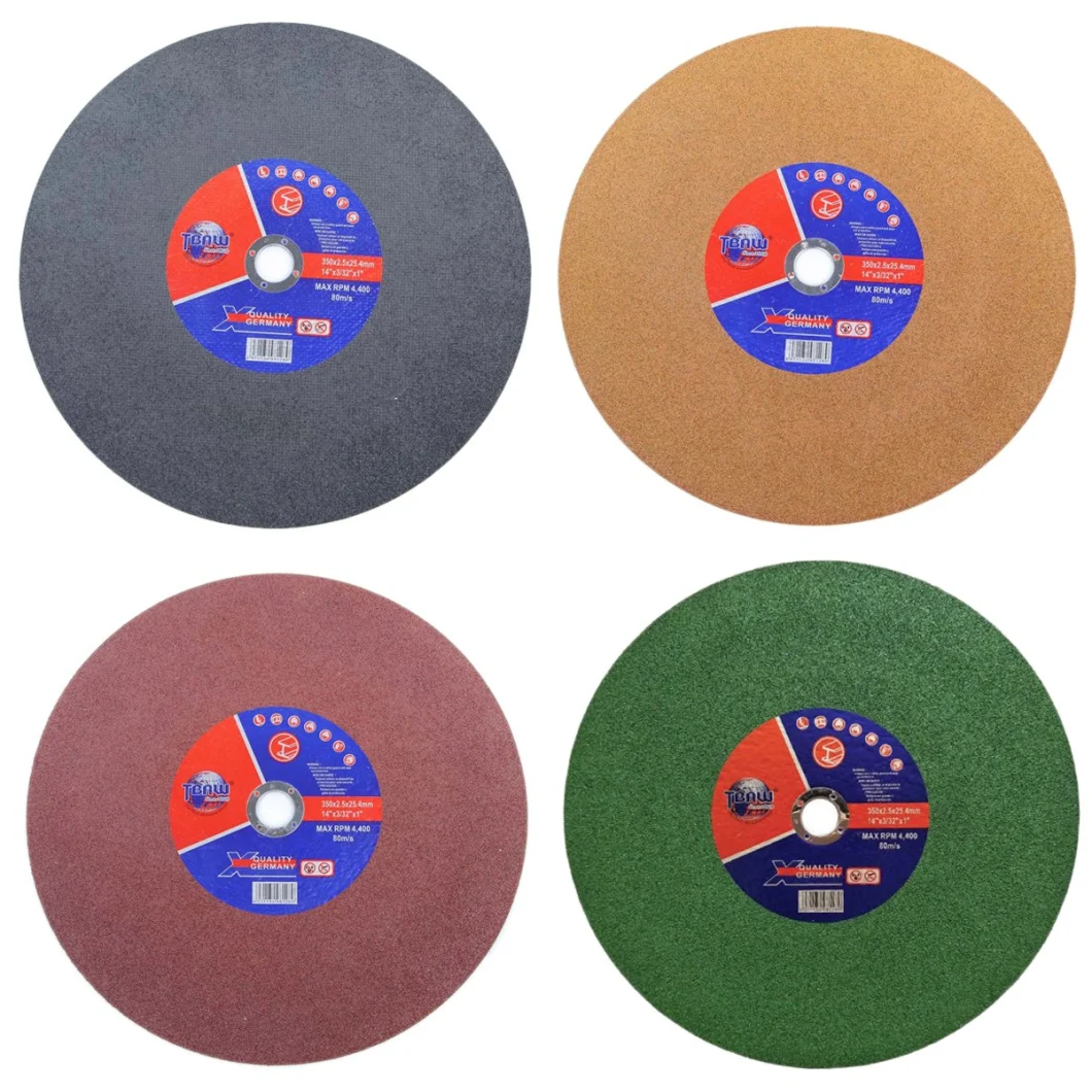 355mm Green/Red/Black/Yellow Cutting Disc 14 Inch for Metal, Carbon Steel Cutting Disc