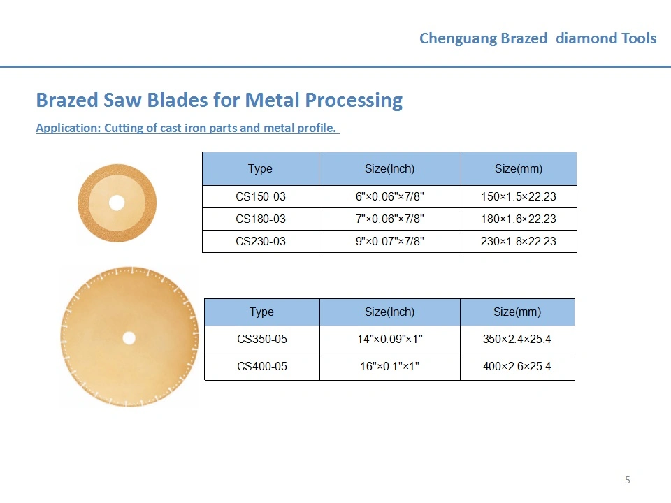 Metal Cutting Disc Abrasive Cutting Saw Blade