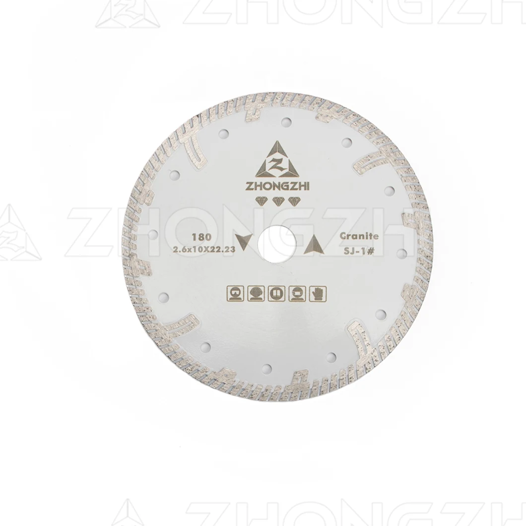 D180mm Hot Pressed Diamond Cutting Disc for Dry Use
