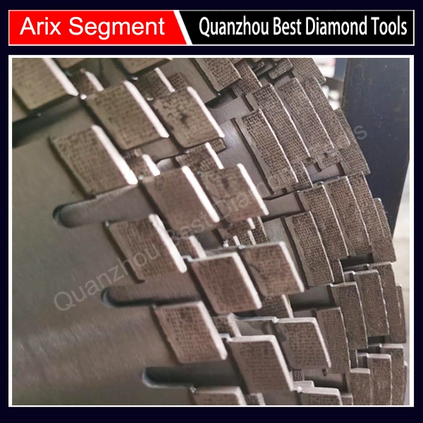 24*4*10mm Arix Core Drill Bit Segment for Reinforced Concrete