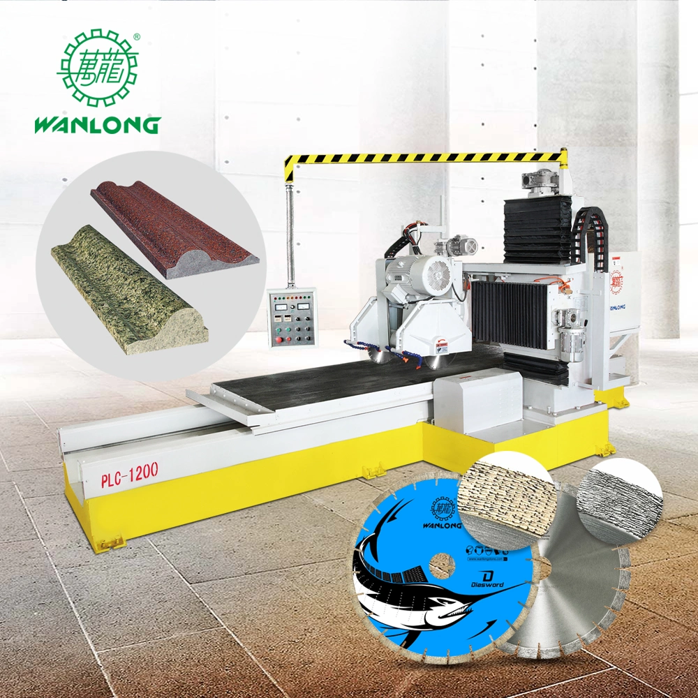 Architectural Shaping Granite Marble Profiling Cutting Machine with Two Blades