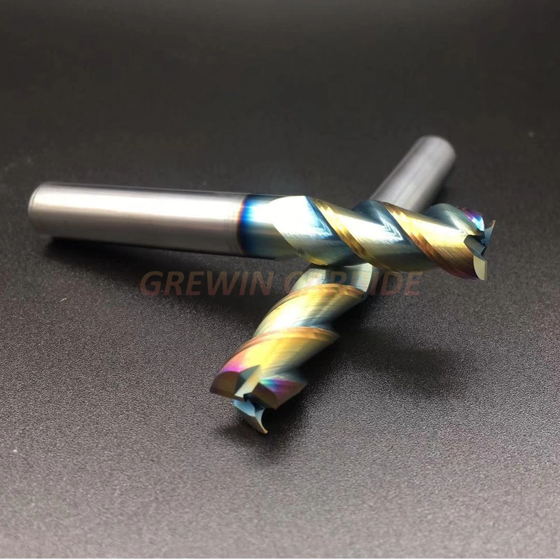 Gw Carbide - Square Solid Carbide End Milling Cutter / 3 Flutes for Aluminum End Mills