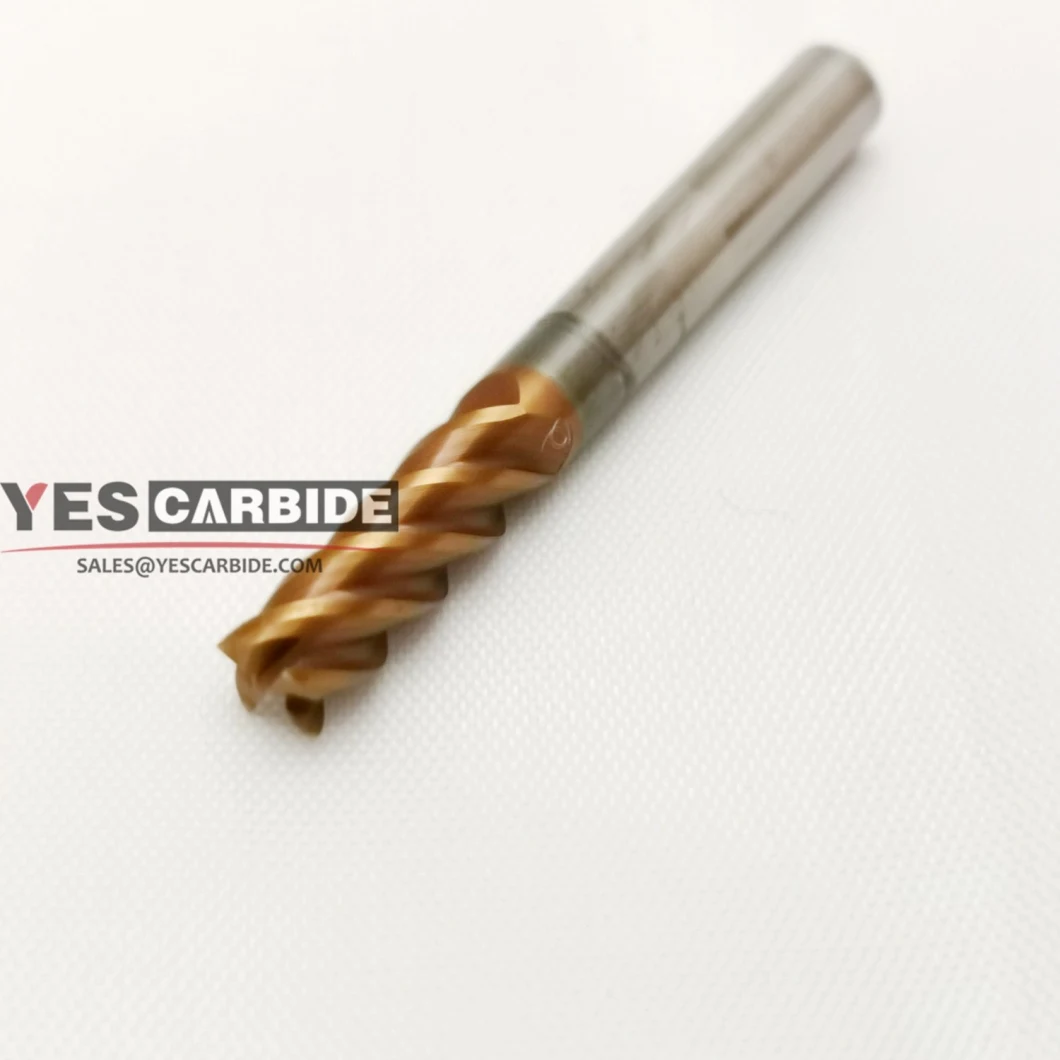 Alloy Carbide Tungsten Steel Milling Cutter End Mill Milling Cutter HRC55 Coating 4 Flute Steel Tools