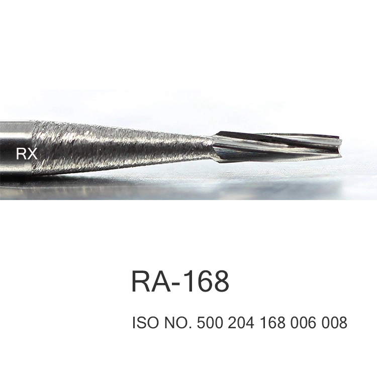 Top Quality Dental Tungsten Carbide Burs Taper Shape 22.5mm Shank RA-168