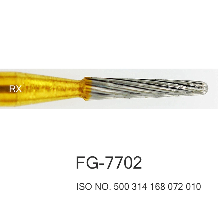 Dental Lab Carbide Burs Titanium Plated for Trimming and Finishing FG-7702
