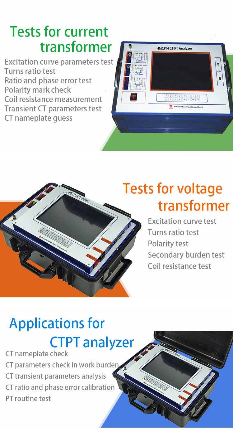 Hv CT PT Analyzer Transformer CT PT Volt Ampere Characteristic Comprehensive Tester