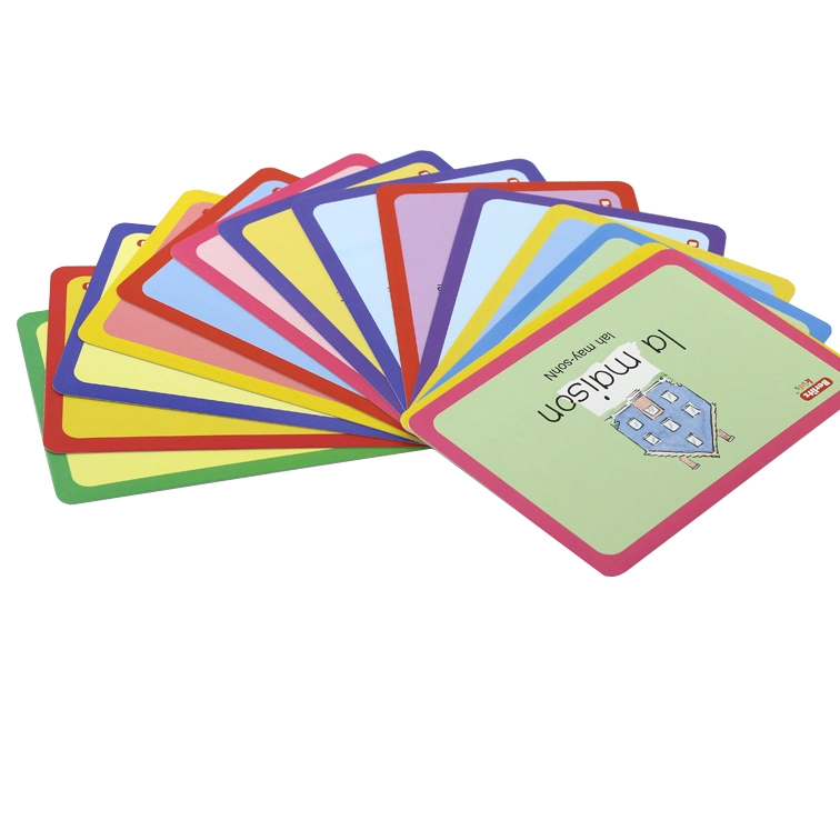 High Quality Custom Printing Children Playing Cards Paper Flash Cards Educational Learning Cards Customized Memory Card