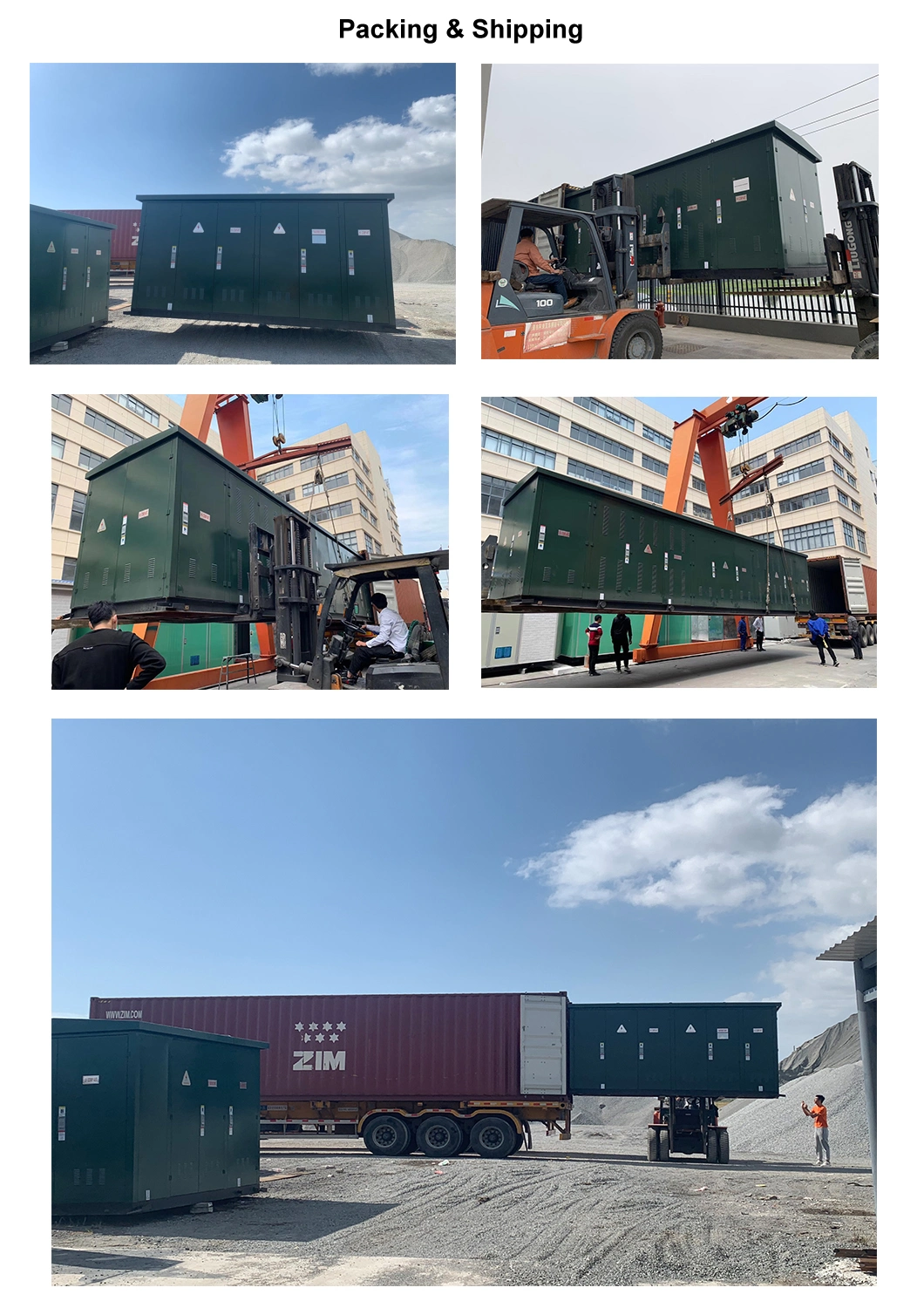 33/11kv Power Electrical Mining Prefabricated Distribution Compact Substation