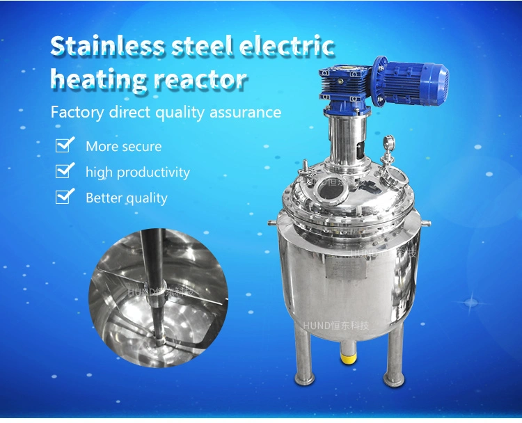 Sanitary Steam Heating Stainless Steel Jacketed Reactor Vessel