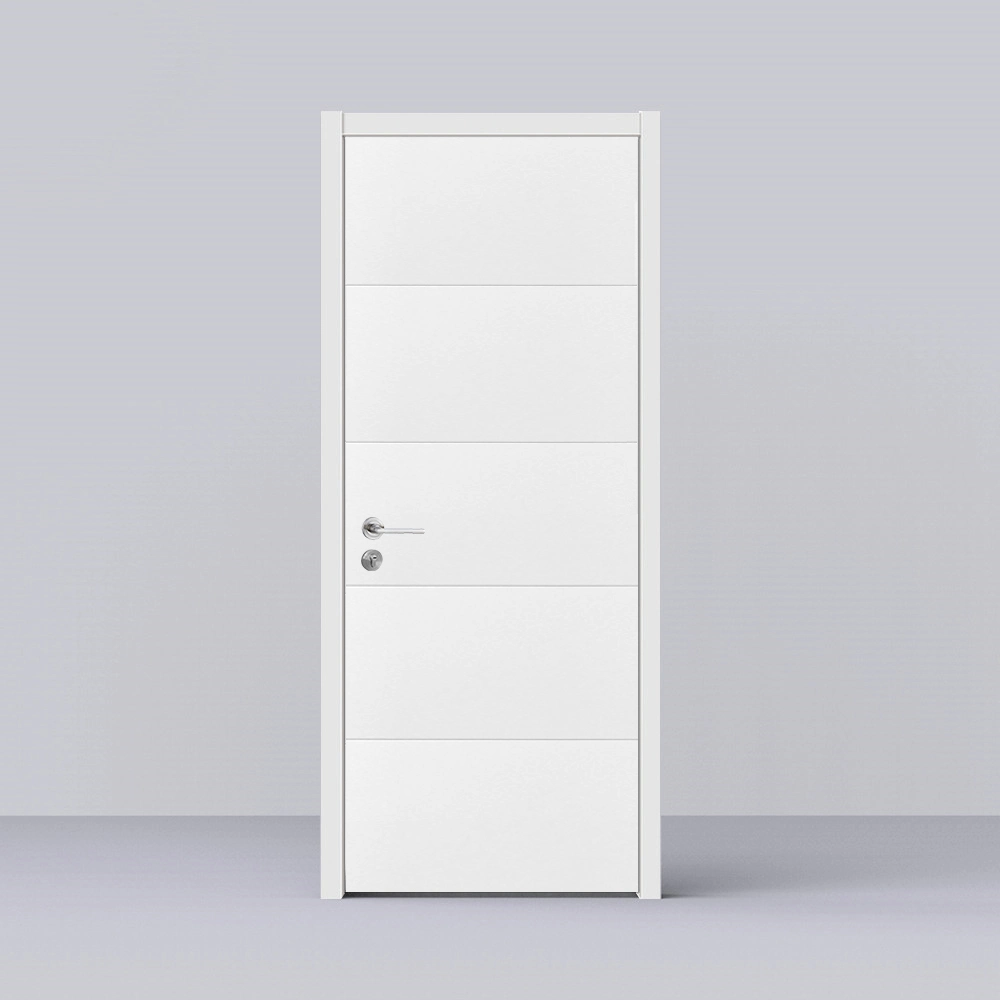 American Style Simple Design White Color Wood Door American Lacquered Interior Doors
