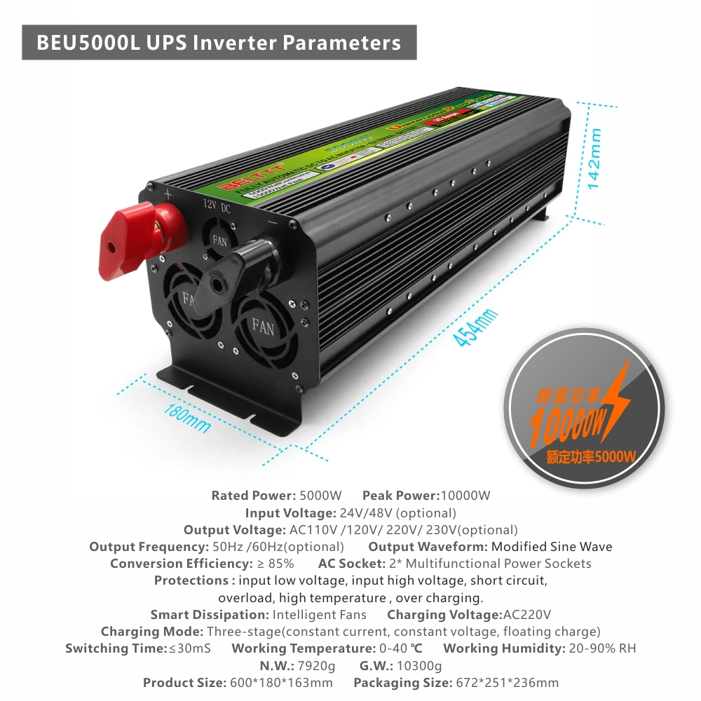 Transformer Belttt Brand 5000W Power Inverter with Charger UPS