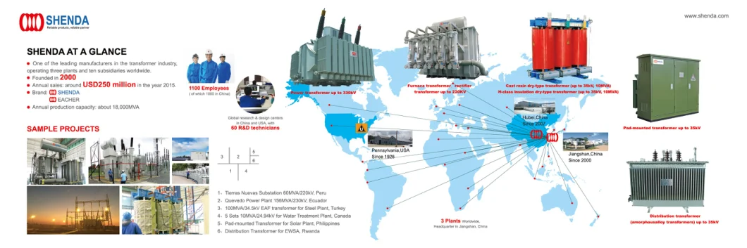 20 Years Established Professional Transformer Manufacturer Cesi Kema Ce IEC IEEE ISO 2500 kVA Three-Phase Oil-Immersed Transformers Distribution Transformer