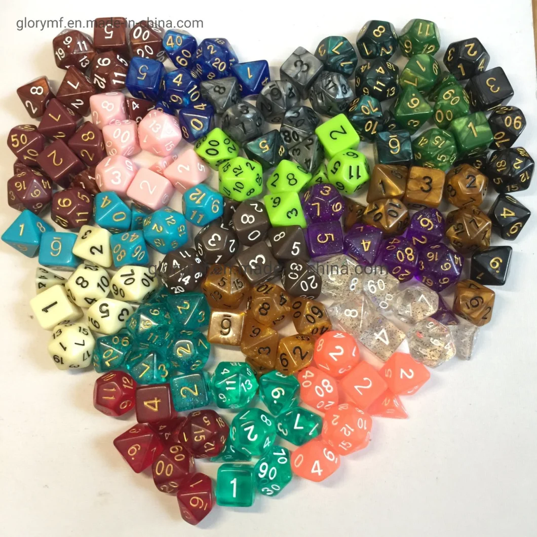 Custom Dnd Plastic Dice Board Game Dice