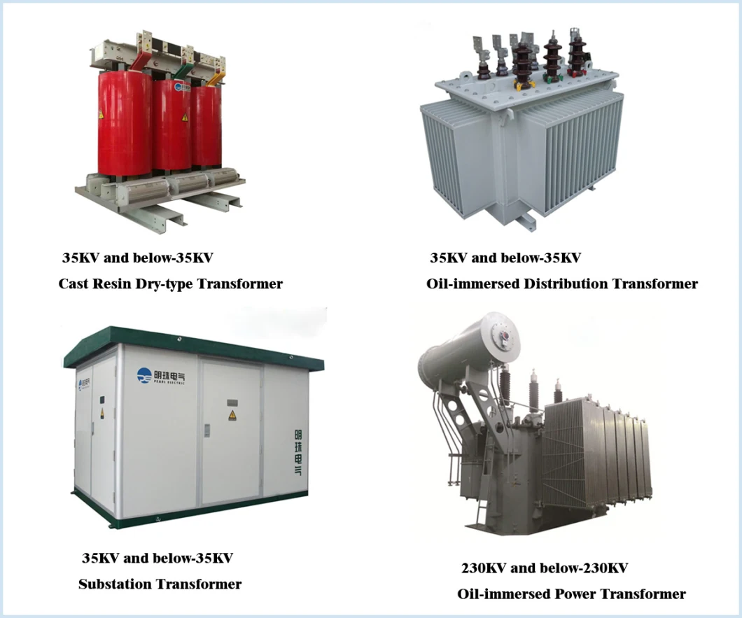 100 kVA-100 Mva Three Phase Power Distribution Electrical Transformer