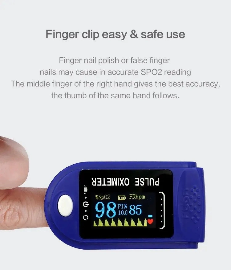 Hight Quality Pulse Oximeter Fingertip Pulse Oximeter Measuring Blood Oxygen Saturation