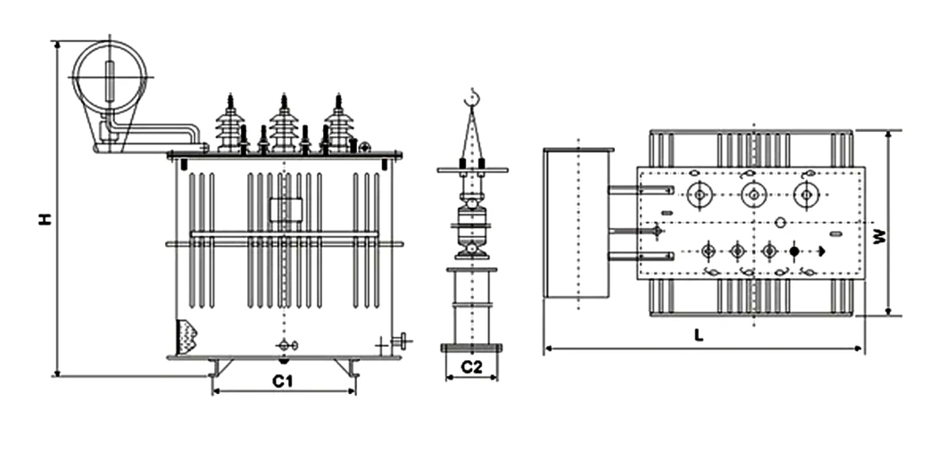 Power Supply Power Transformer Manufacturer S11-M-250kVA/10/0.4 Oil-Immersed Power Transformer