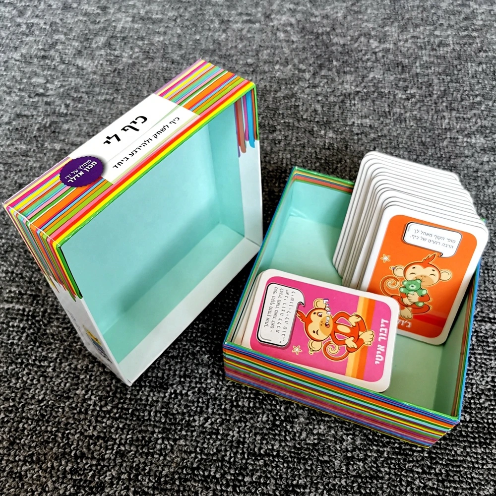 Hot Sale High Quality Custom Tin Box Kids Card Game/Playing Cards/Educational Kids Flash Cards