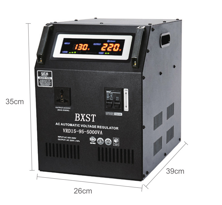 Bx-Vrd15 3000va-30kVA Servo Relay Small Equipment High Power Voltage Protector Voltage Stabilizer Voltage Regulator