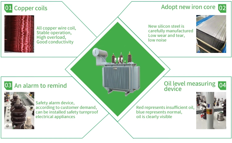 Three-Phase Fully Enclosed Outdoor Oil-Immersed 10kv Power Transformer S11-50kVA Buck-Boost Remote Transformer