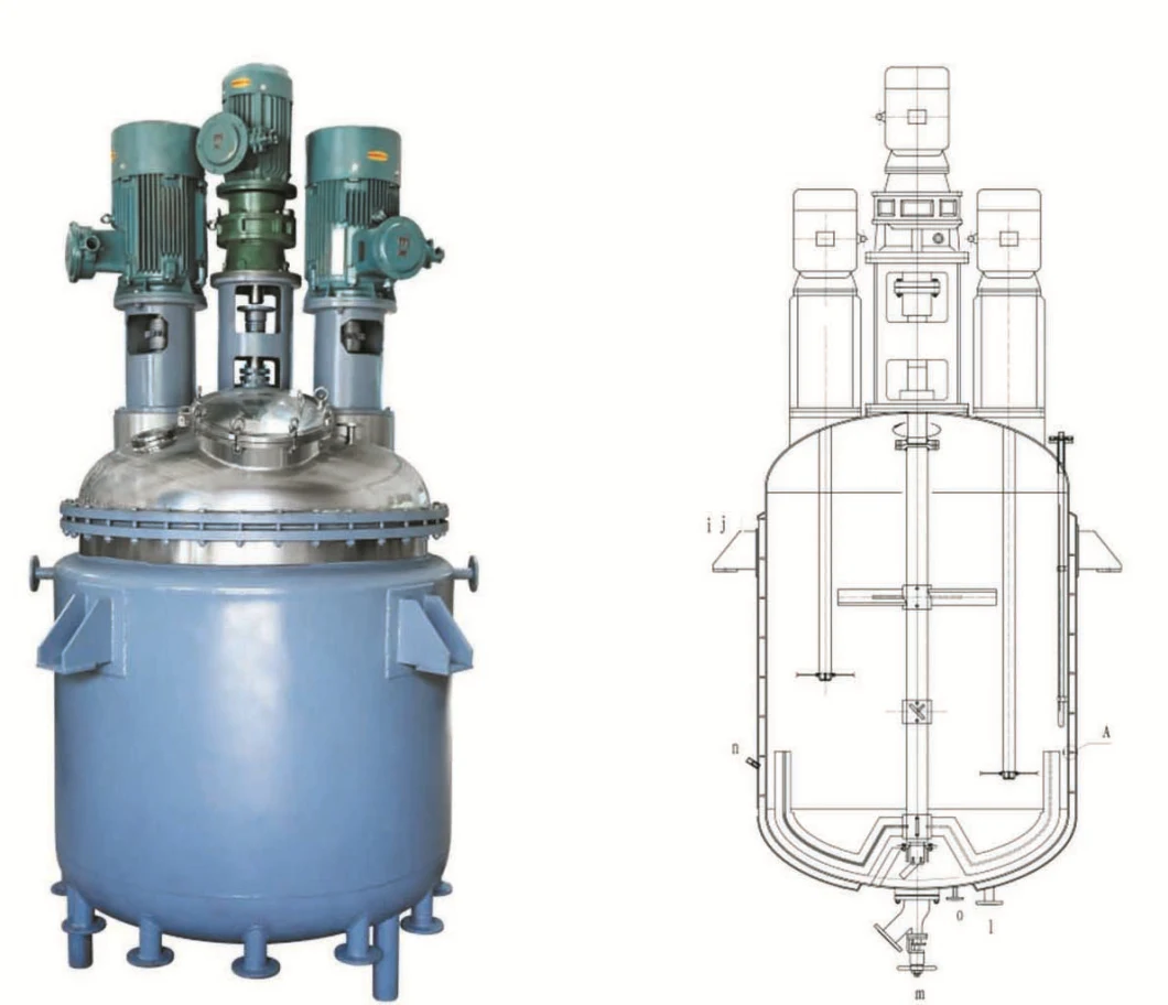 High Pressure Stainless Steel Chemical Jacketed Reactor