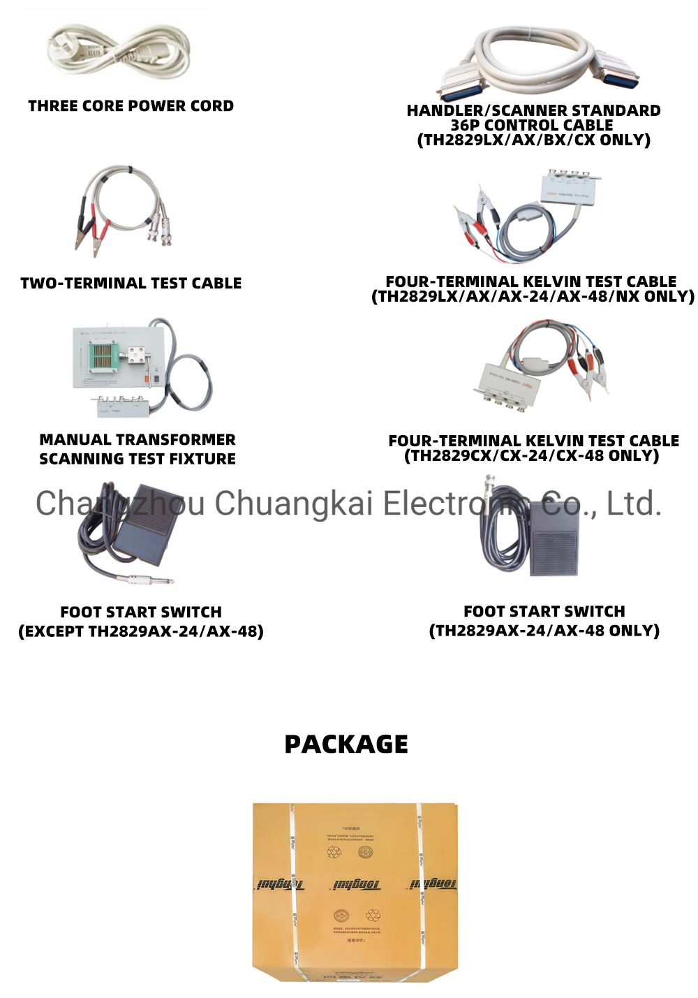 Th2829ax-48 Automatic Transformer Test System 48p 20Hz-200kHz Without Scanning Box