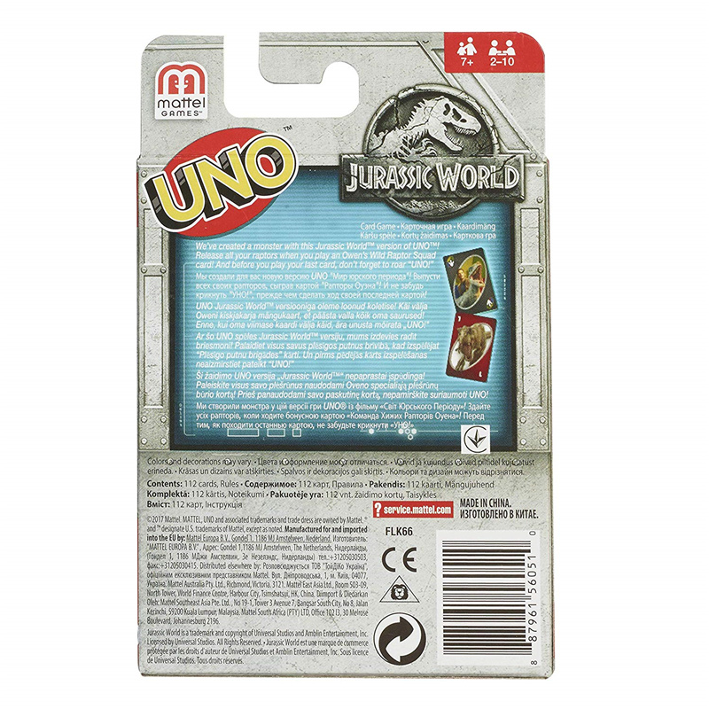 Custom Mattel Jurassic World Card Game, Paper Card Printing
