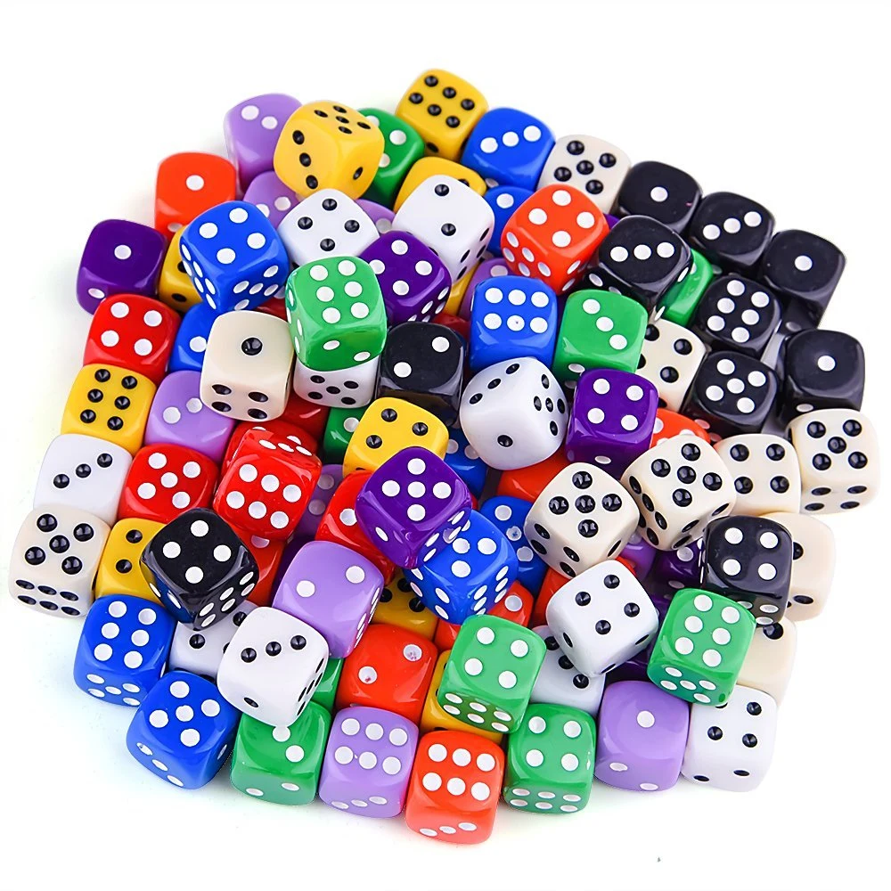 Factory Price Colorful Custom Made 6 Sided Dice for Game