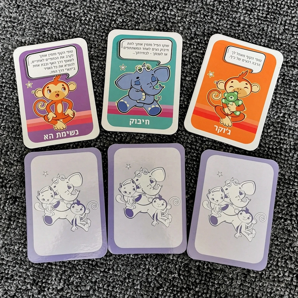 Hot Sale High Quality Custom Tin Box Kids Card Game/Playing Cards/Educational Kids Flash Cards