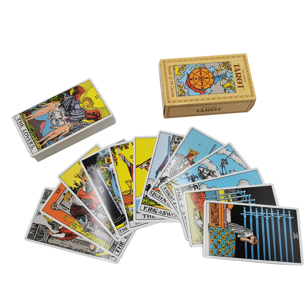 Black in White Guidebook Custom Design Traditional Tarot Cards Original Tarot with Tuck Box