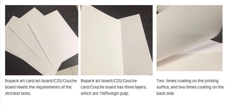 Art Board/Double-Side Coated Ivory Board/C2s/2CS/Couche Board/Couche Card