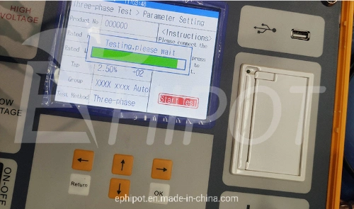 IEC Automatic Three Phase Transformer Turns Ratio Meter TTR Megger Transformer Turn Ratio Tester