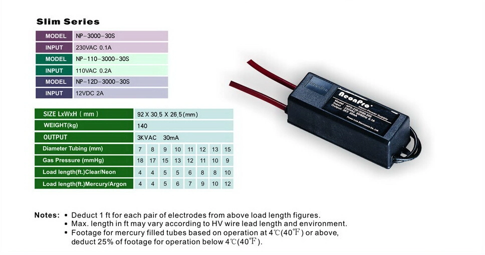 3kv 4kv 6kv 8kv 10kv Neon Transformer Neon Sign Transformer