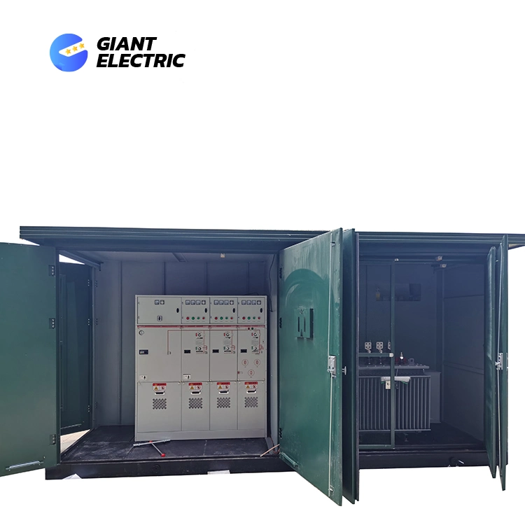 12kv 36kv Medium Voltage Switchgear Housing Portable with Lbs Vcb and Fuse Compartment Package Substation