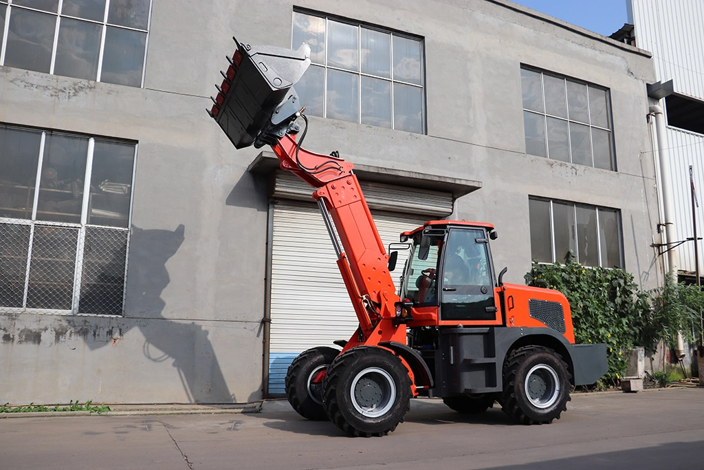 Hydraulic joystick telescopic wheel loader with different accessories for different working condition