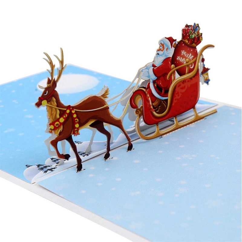 Funny Santa Claus Christmas Greeting Cards DIY Gift Cards