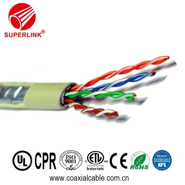 Vietnam Factory FTP 4 Pairs 24AWG Cat5e Outdoor Network Cable WLAN Wire Pass Fluke 305m Box