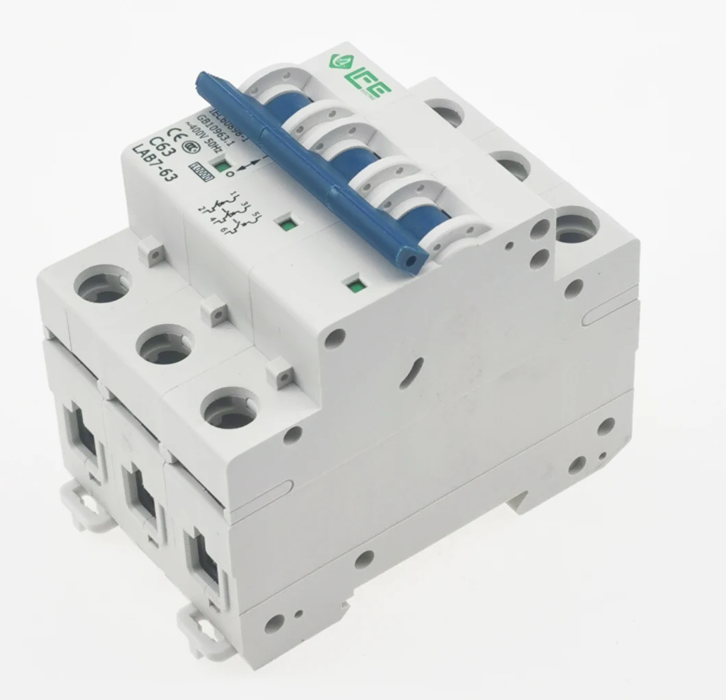 L7-63 3p Miniature Circuit Breaker; 1p Circuit Breaker; L7 MCB, CE Proved Miniature Circuit Breaker