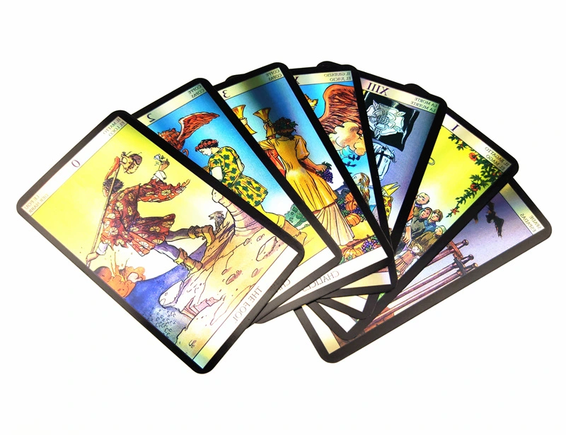 Customized Tarot Game Greeting Deck Eco Friendly Gold Playing Cards with Box Wholesale