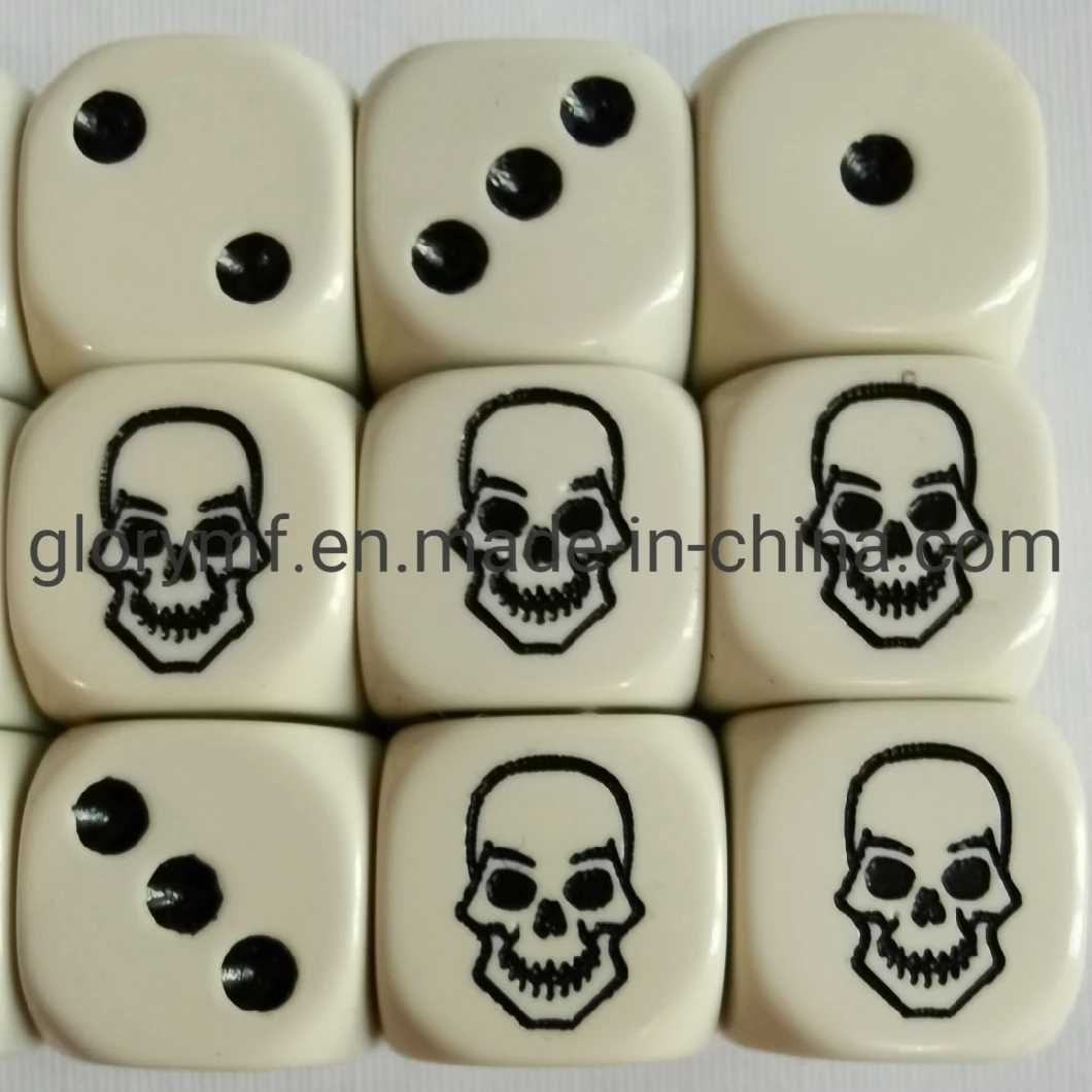 Custom Game Resin D6 Dice with Smoking Number Point Dice