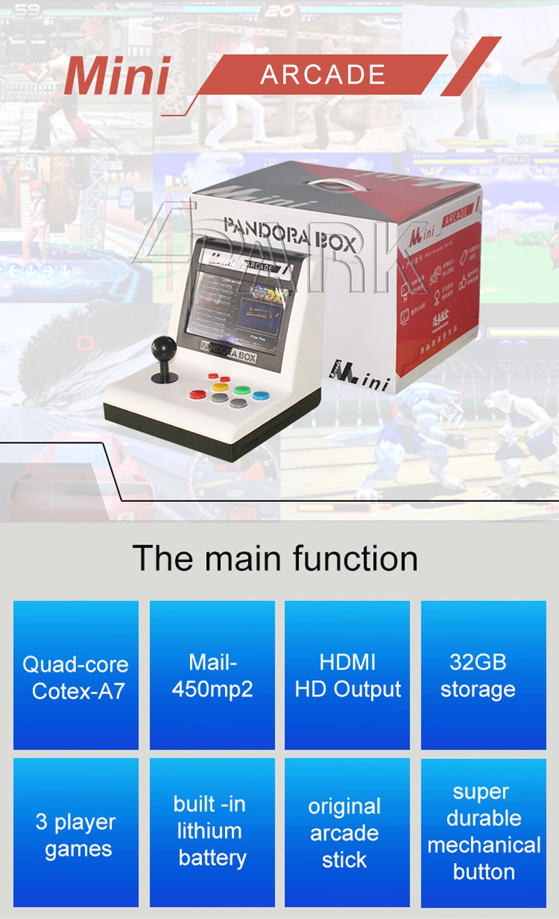 3000 in 1 Arcade Game Machine Built in Lithium Battery Classic Game Console Free Mode