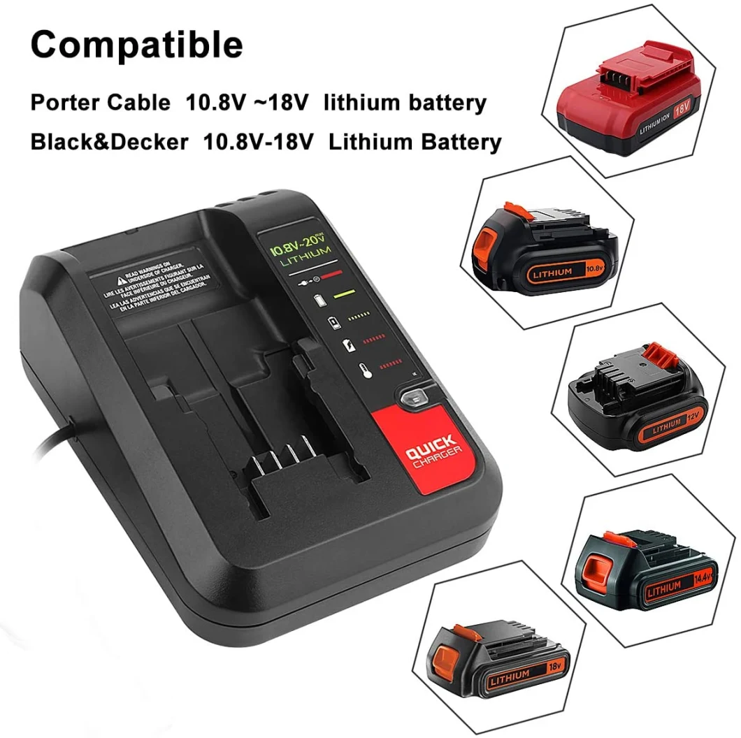 PCC692L for Porter Cable 20V Max Lithium-Ion Battery Charger