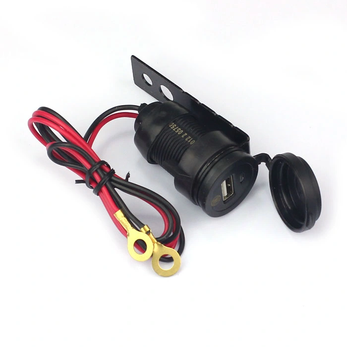 Motorcycle 12V USB Charger DC 5V/1A Car Charger with Wire