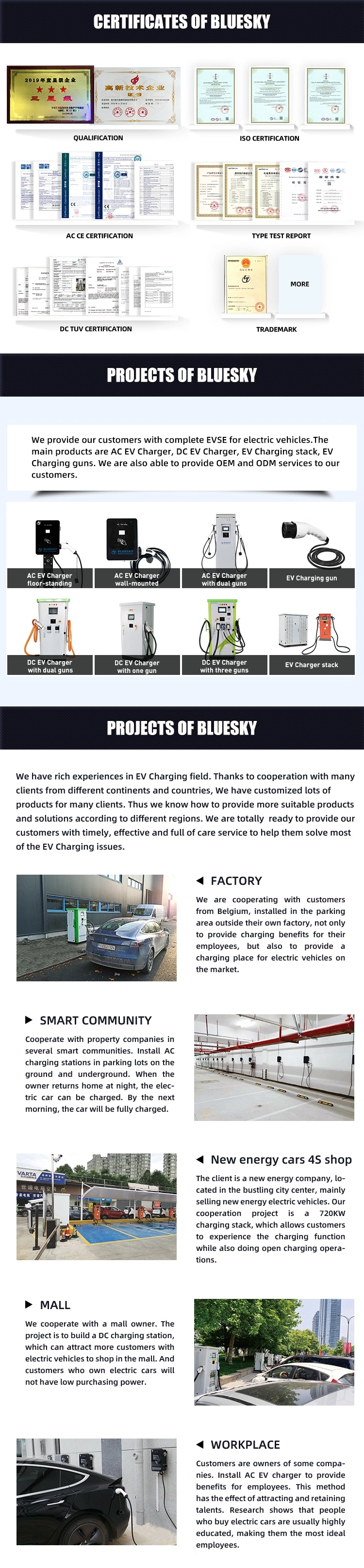 30kw DC EV Fast Charger CCS/Chademo/GB Single Connector with Ocpp for Electric Vehicle