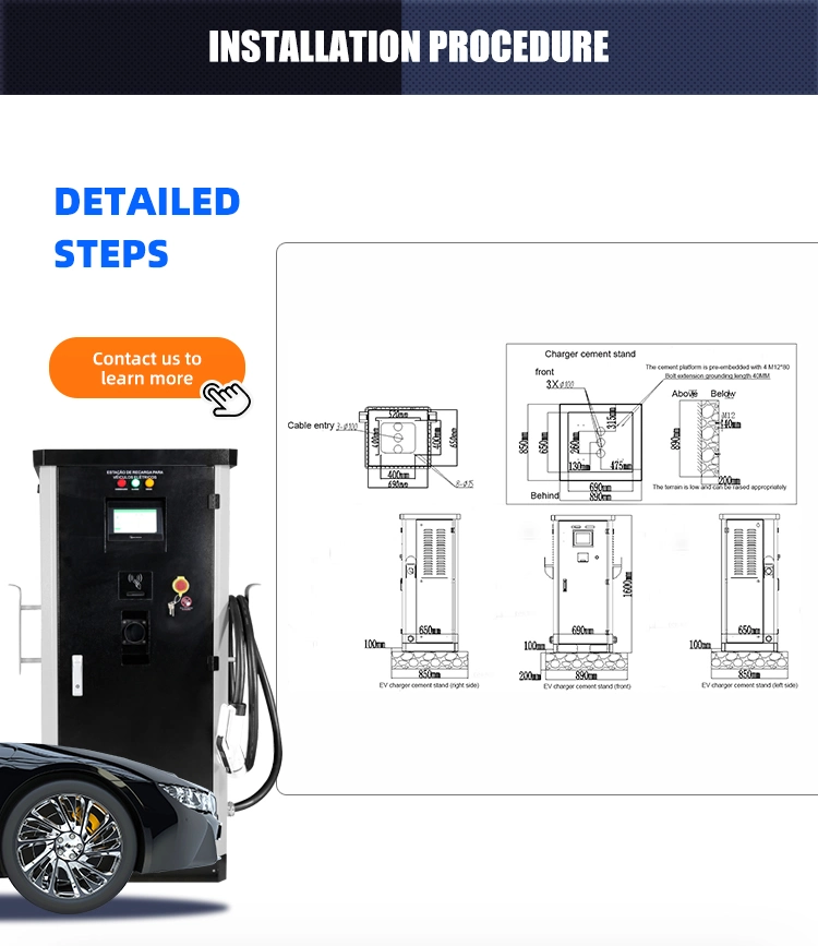 30kw Single CCS2 DC EV Fast Charger Electric Charger Car Station EV Charger