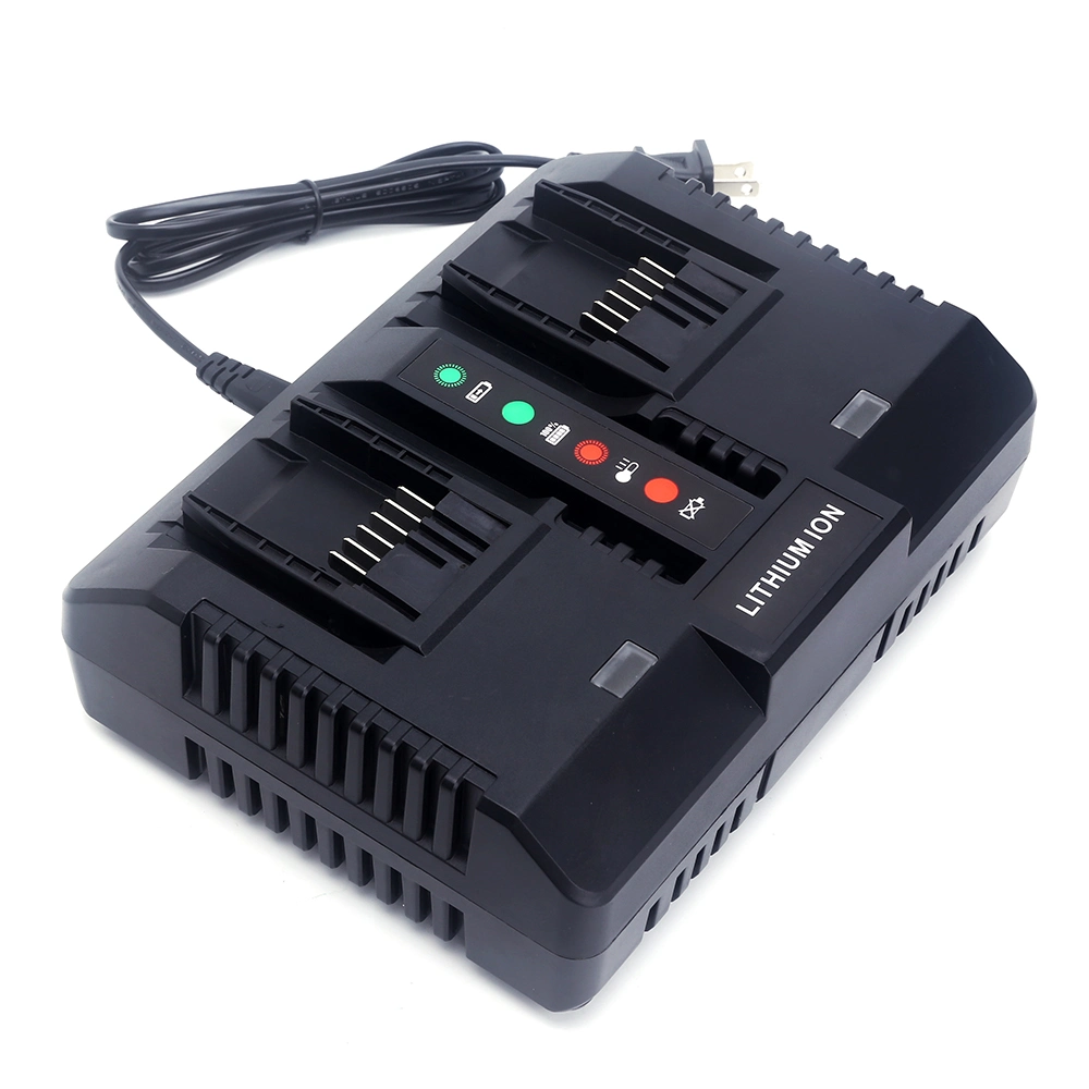 Lithium Ion Battery Charger 20V Li-ion Dual Ports Charger Power Tool Battery Charger for Worx Wa3875