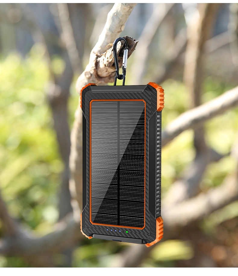 Solar Charger 25000mAh Portable Power Bank with Dual USB Ports Waterproof Battery Charger for Phones
