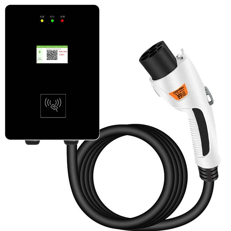 Wall Mounted EV AC Charger Cable Fast Car Charging Station Electric Vehicle Charger