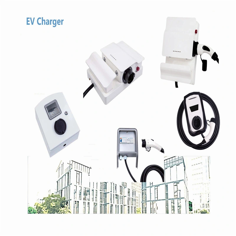 Potable Mode 3 Level 2 Wall-Mounted EV Car Charging Wallbox Manufacturer Outdoor Household AC Charger