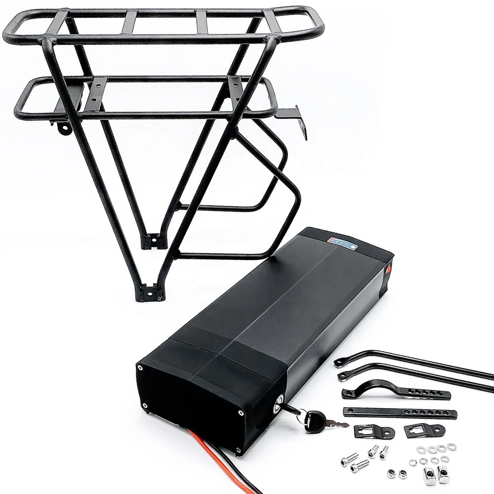 Rechargeable 48 Volt 12ah Lithium Battery Pack Rear Rack Ebike Battery with Rack & Charger